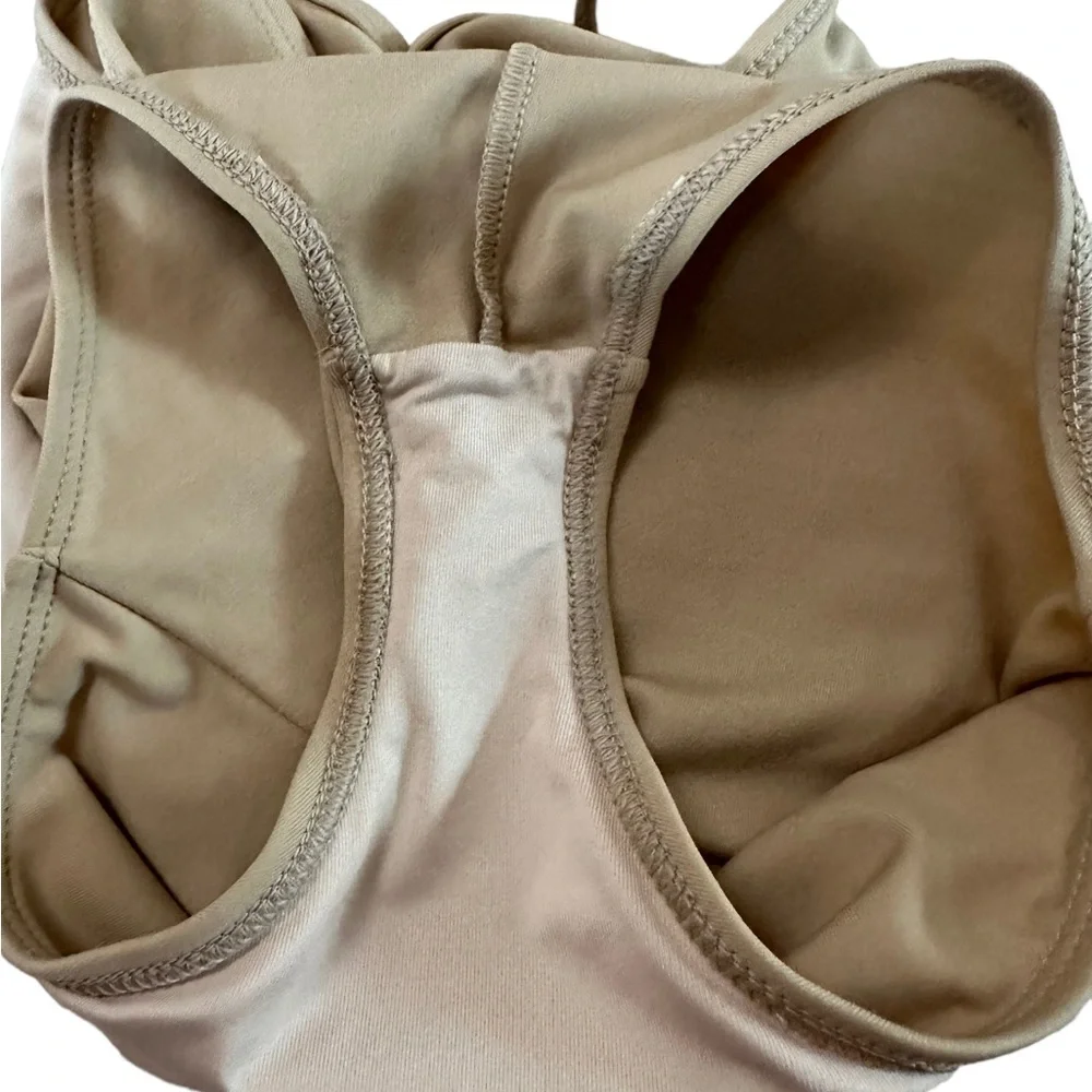 Capezio Nude Leotard Bodysuit Size Medium